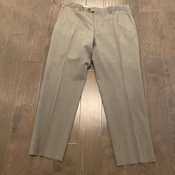 Jos. A. Bank Reserve Pants Men’s Size 36x29.5 (Tag 38R) Tan Khaki 100% Wool - Picture 1 of 15